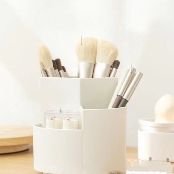 360-Degree Rotating Cosmetic Brush Holder Pen Holder Desktop Storage Organizer - Picture 4 of 9